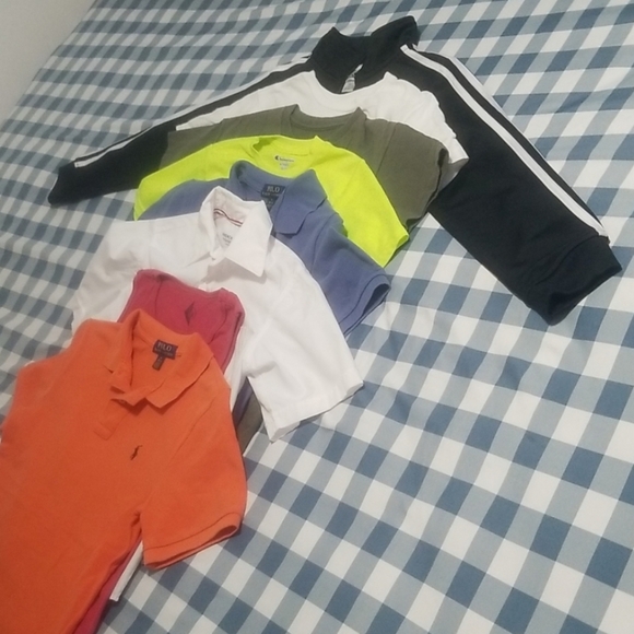 8 Tops Polo Ralph Loren Adidas Quiksilver Ink Champions French Toast - Picture 12 of 14